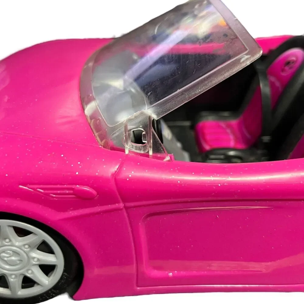 Mattel Barbie Convertible Pink Cars Glam Cruiser 2016/2013 Size 13” (2 Cars)